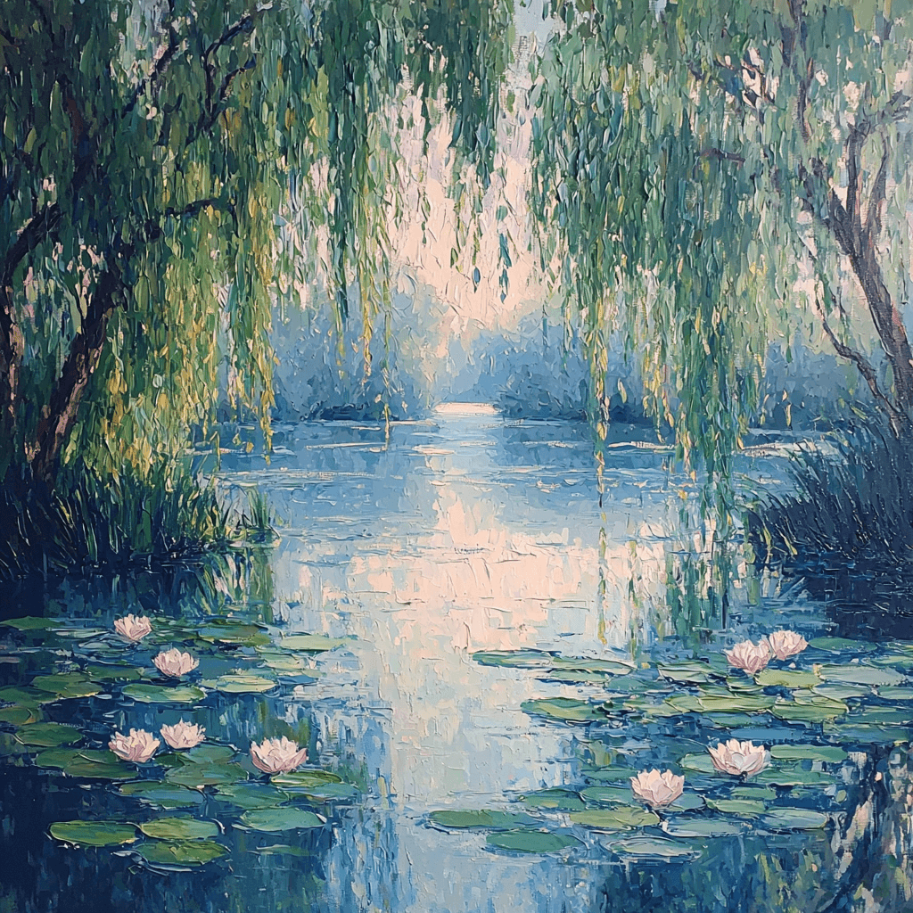 Claude Monet Inspired Nature's Serenity Paint By Color