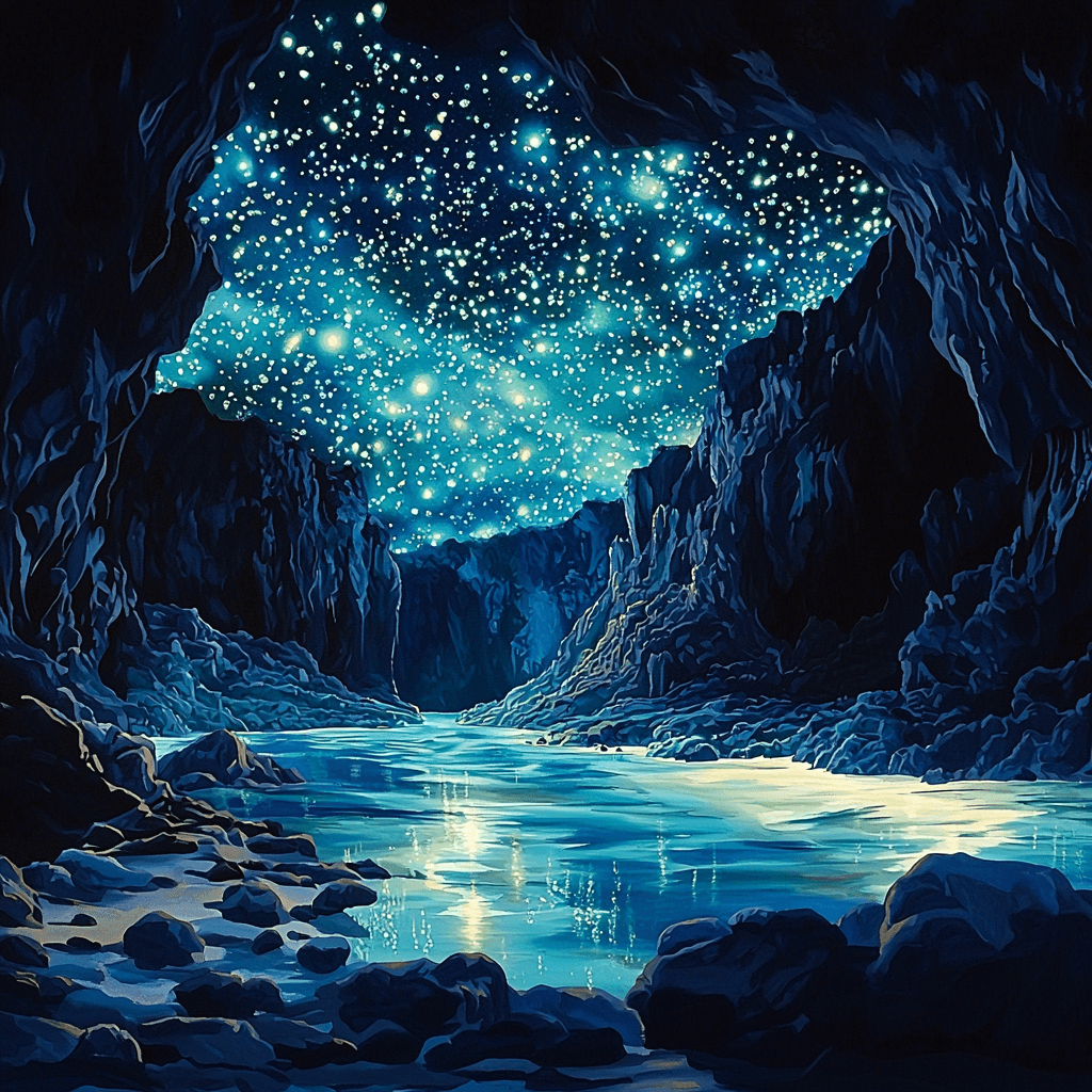 Waitomo Glowworm Caves - Waitomo Paint By Numbers Kits