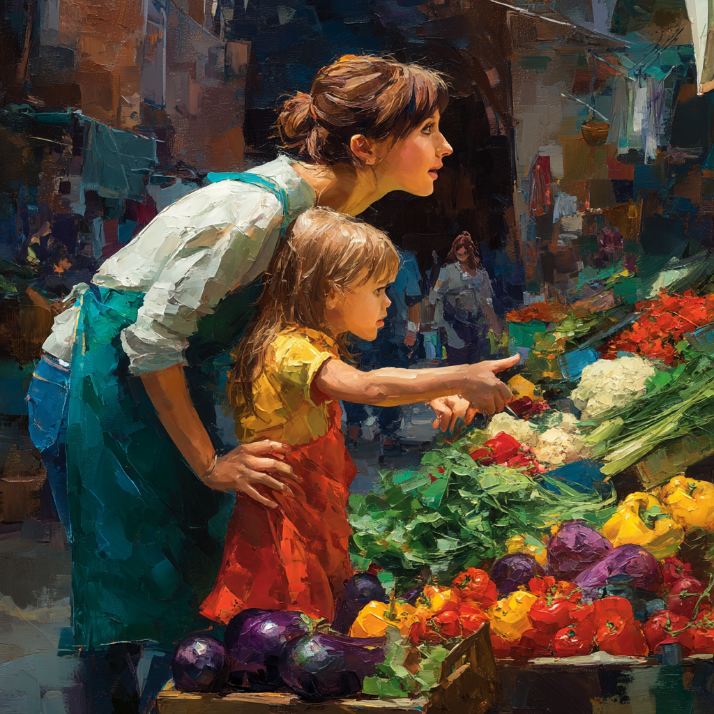 A Trip To The Farmer's Market Painting By Numbers Kit