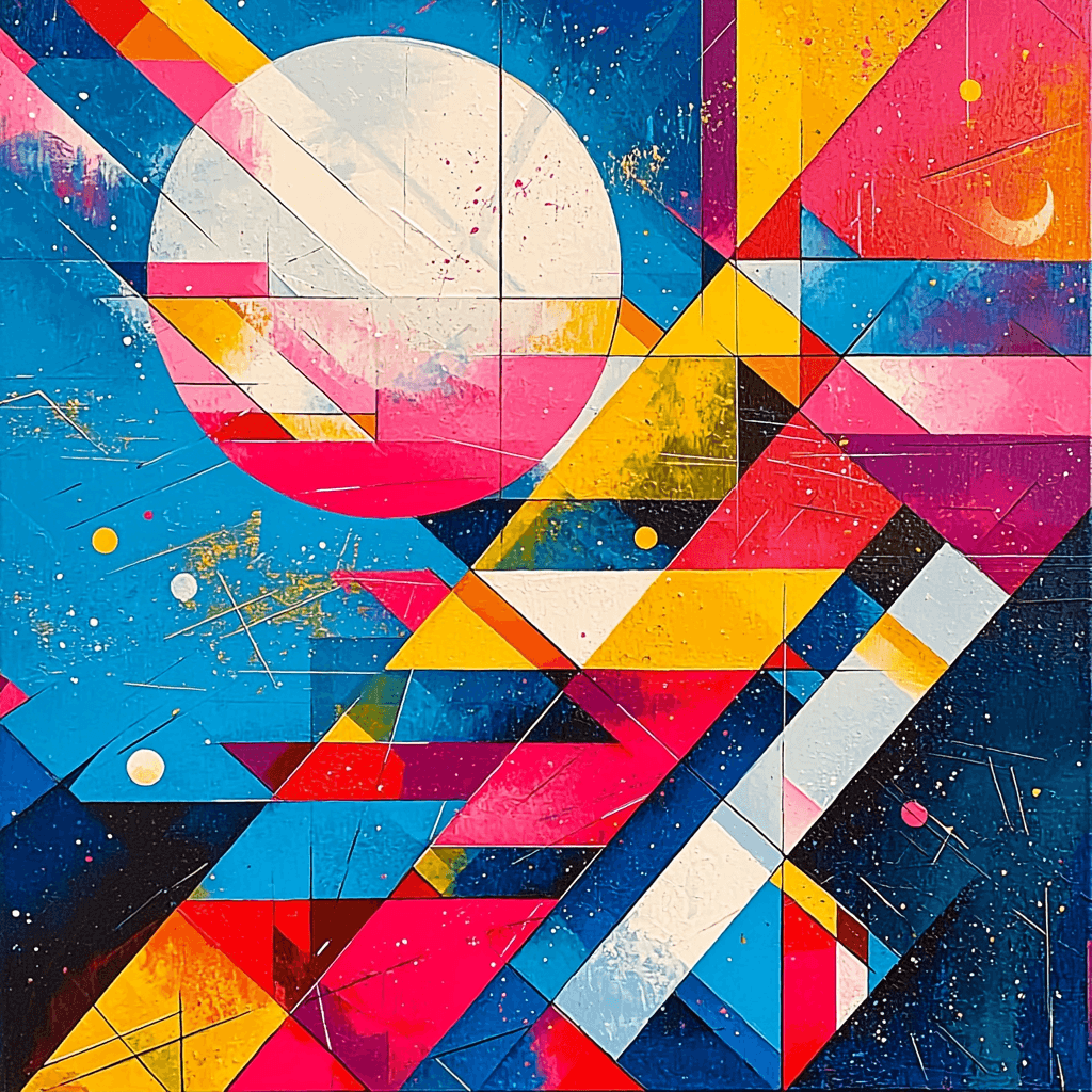 Wassily Kandinsky Inspired Colorful Patterns Paint By Numbers