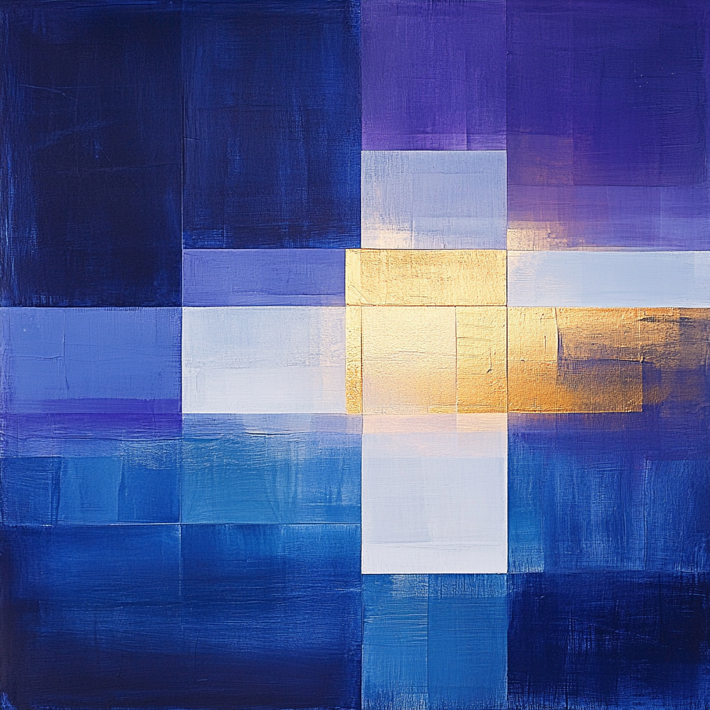 Mark Rothko Inspired Cosmic Harmony Number painting