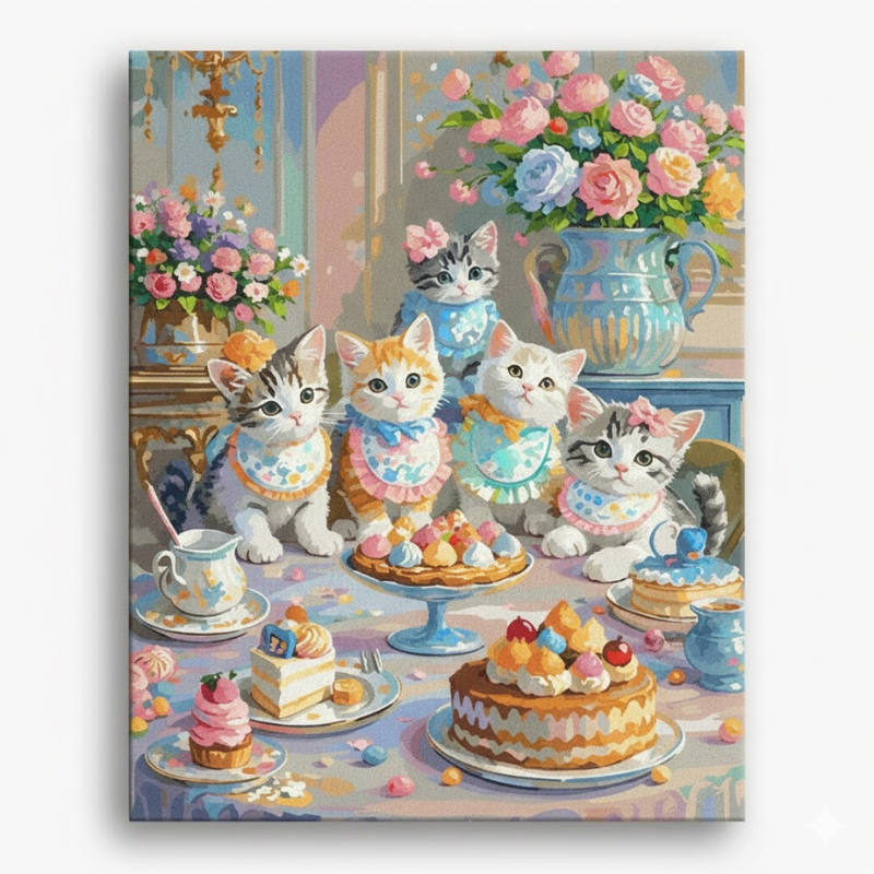 Floral Butterfly Design DIY Paint By Number Painting Kit 