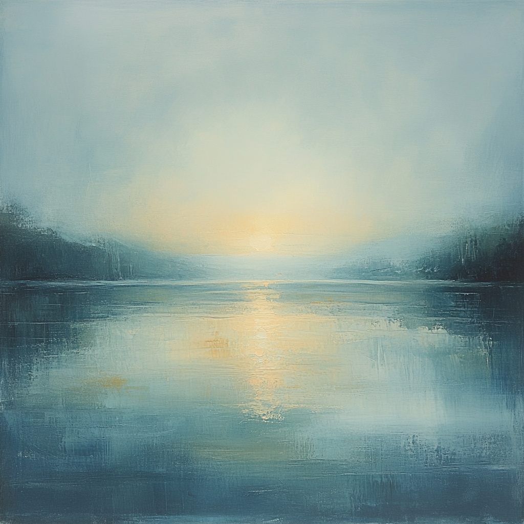 Edgar Degas Inspired Morning River Mist paint by numbers