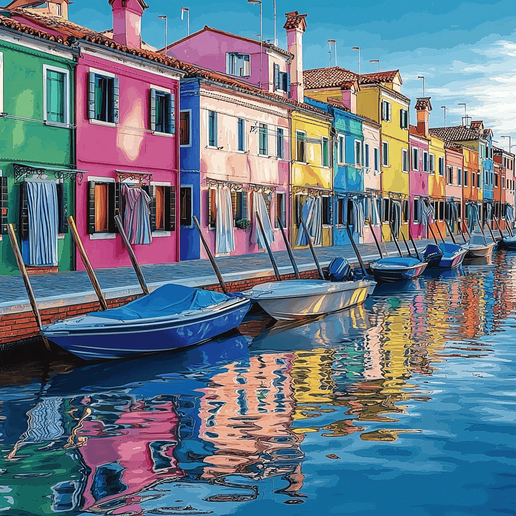 Burano Island - Venice Paint By Numbers