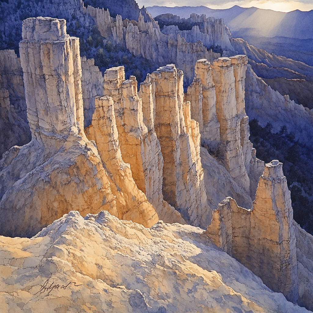 Michelangelo Inspired Erosion Sculptures paint by number