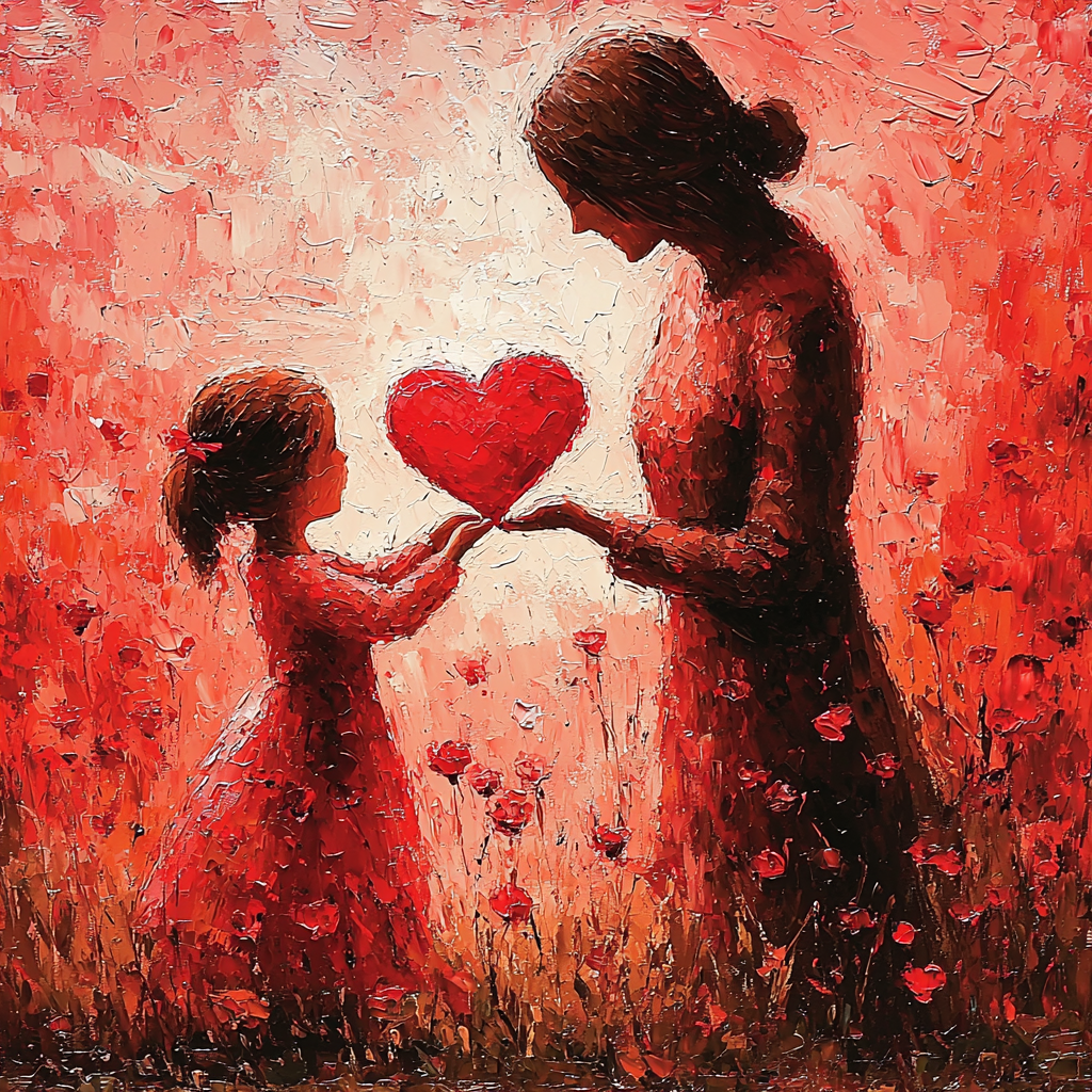 Little Hands, Big Heart Number Painting