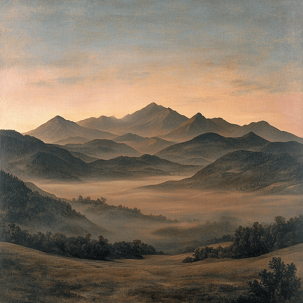 Caspar David Friedrich Inspired Mystic Mountain Landscapes DIY Paint By Numbers