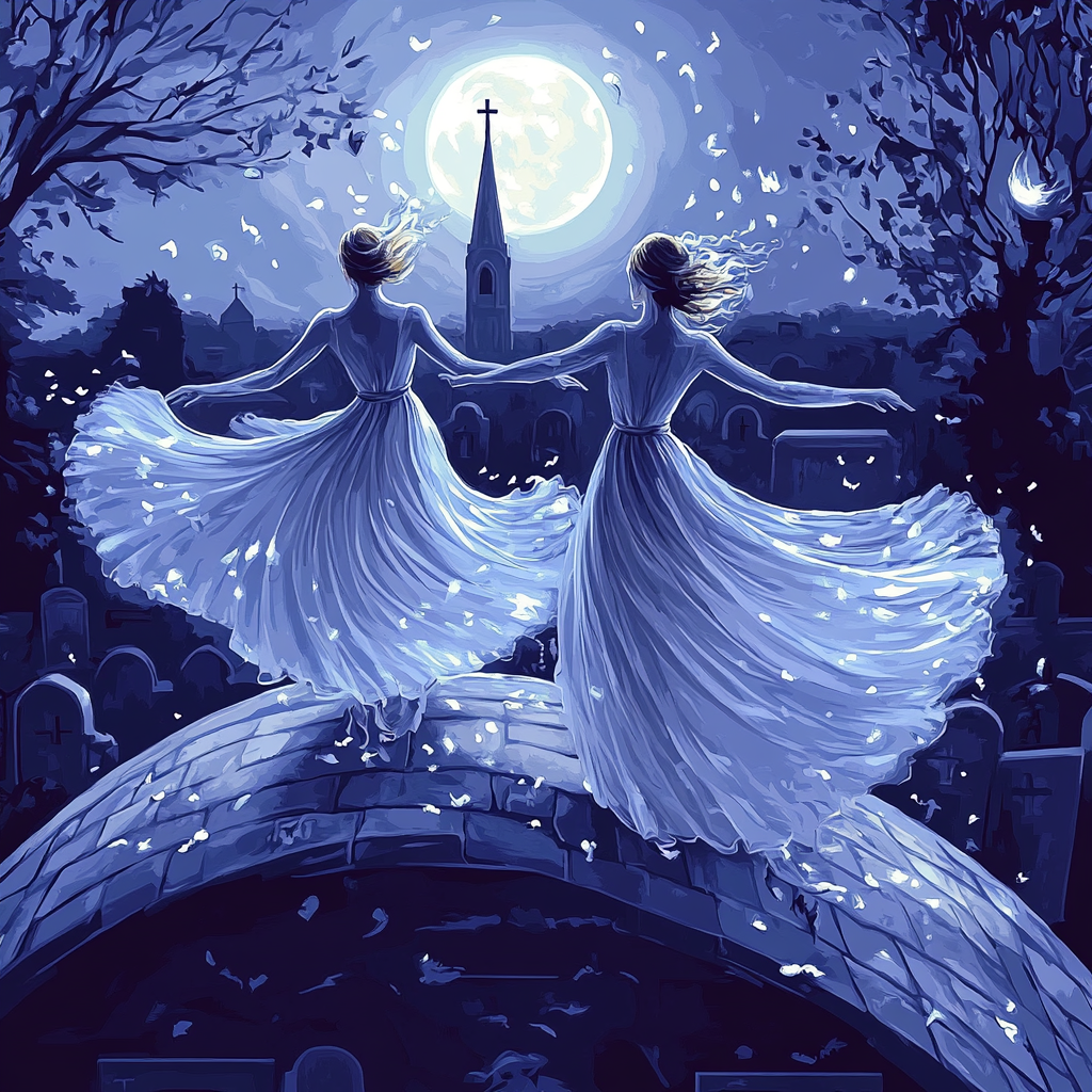 Moonlit Crypt Dance Spooky Paint by numbers kits