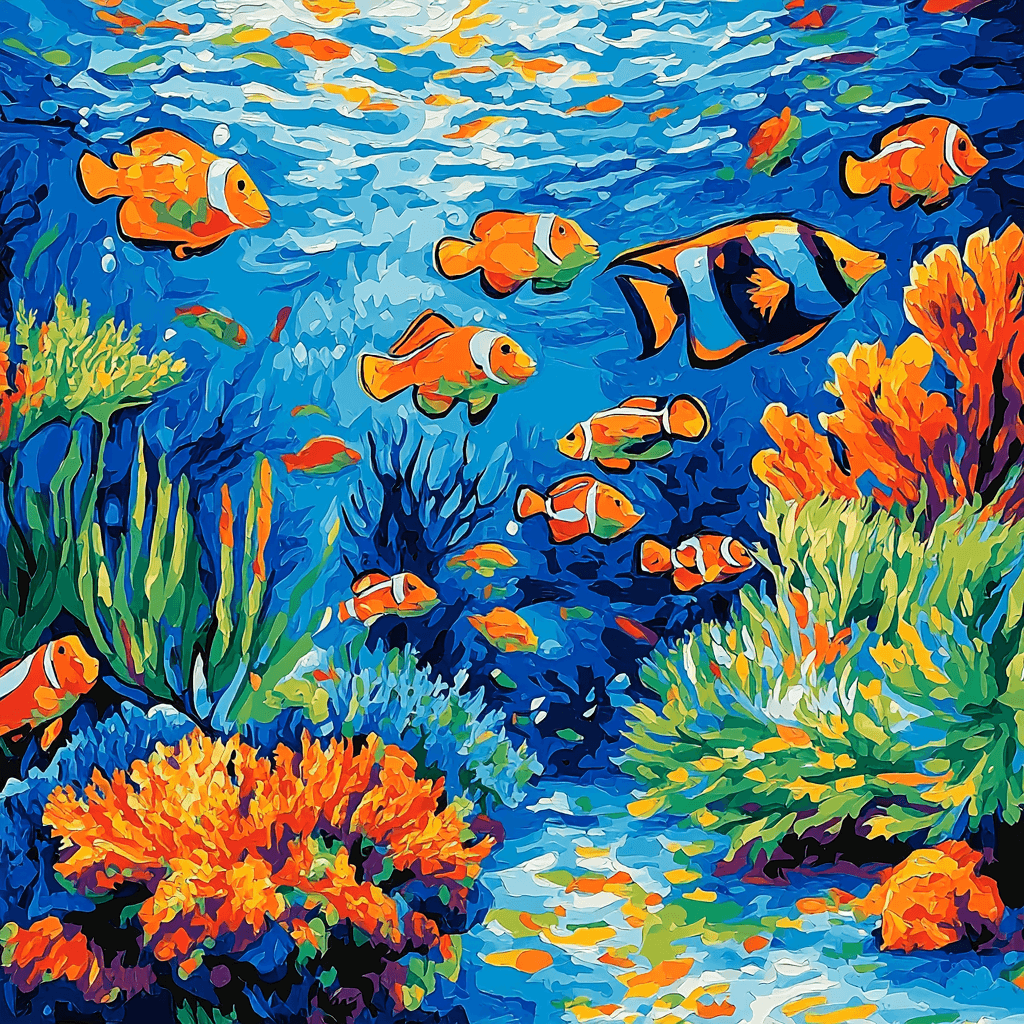 Paul Klee Inspired Aqua Oasis Paint By Numbers Kits