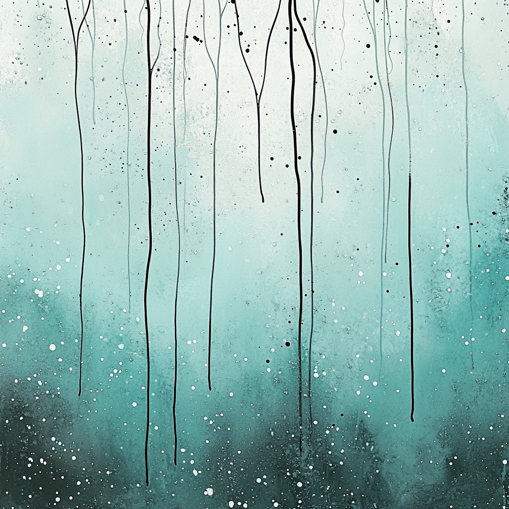 Jackson Pollock Inspired Frozen Aurora Of Lines DIY paint by numbers