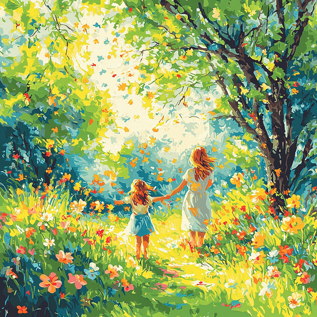 Spring Blossoms Of Love Numbered Painting Kits