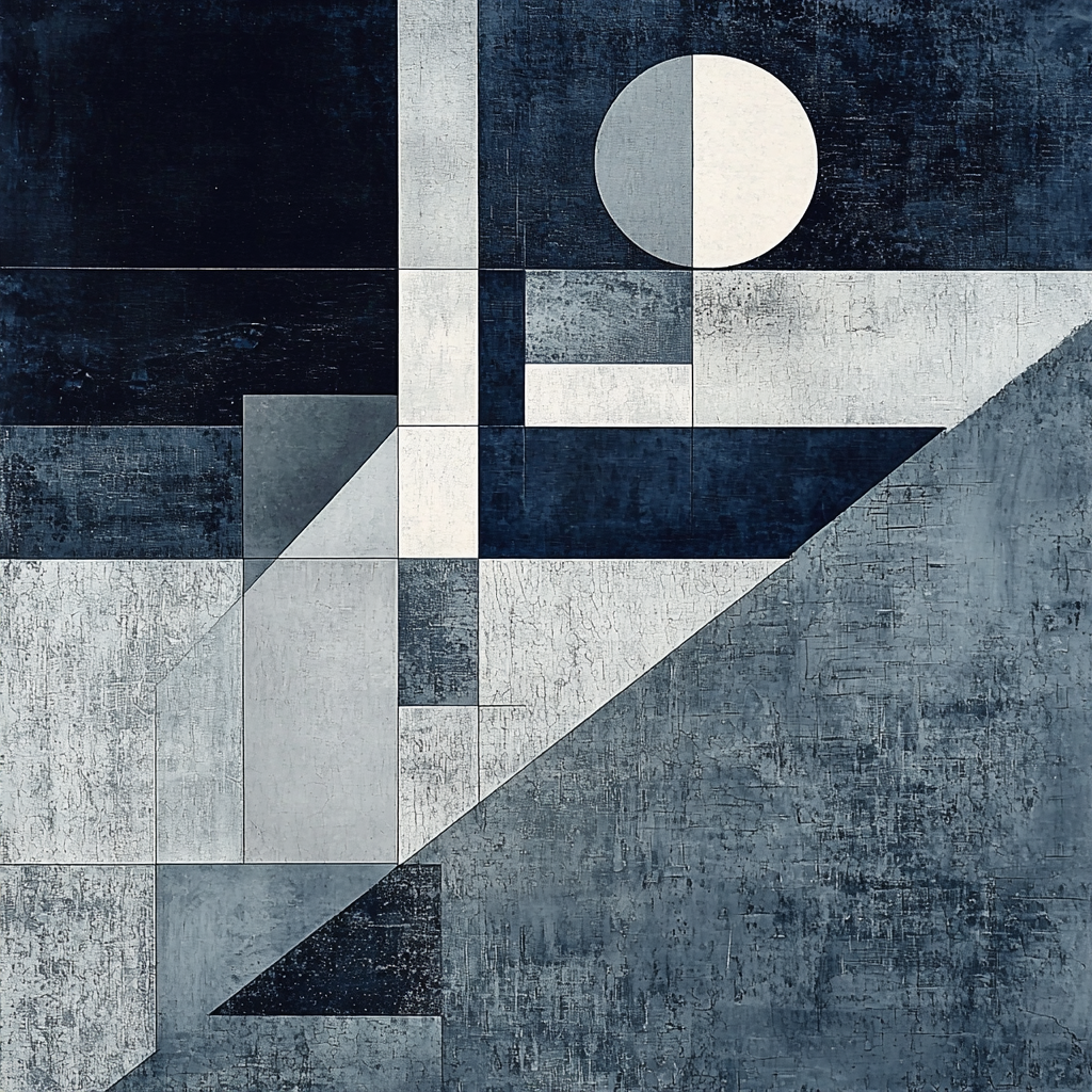 Kazimir Malevich Inspired Conceptual Reflections Number Painting