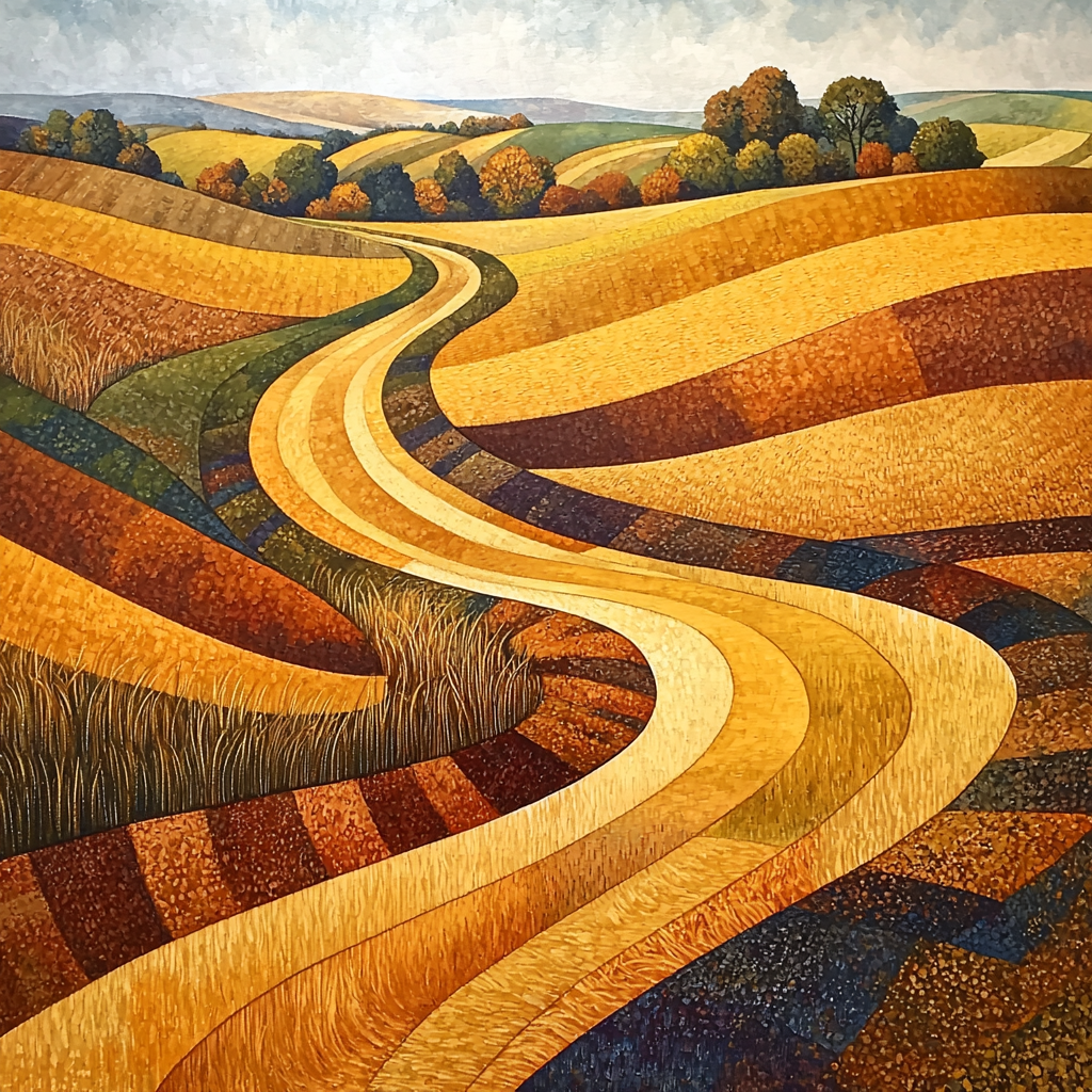 Nandalal Bose Inspired Song Of The Harvest Wind Paint By Numbers Art