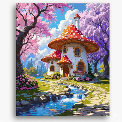 Floral Butterfly Design DIY Paint By Number Painting Kit 