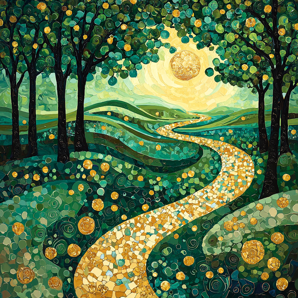 Gustav Klimt Inspired Dreams Of Elysium DIY Paint By Numbers