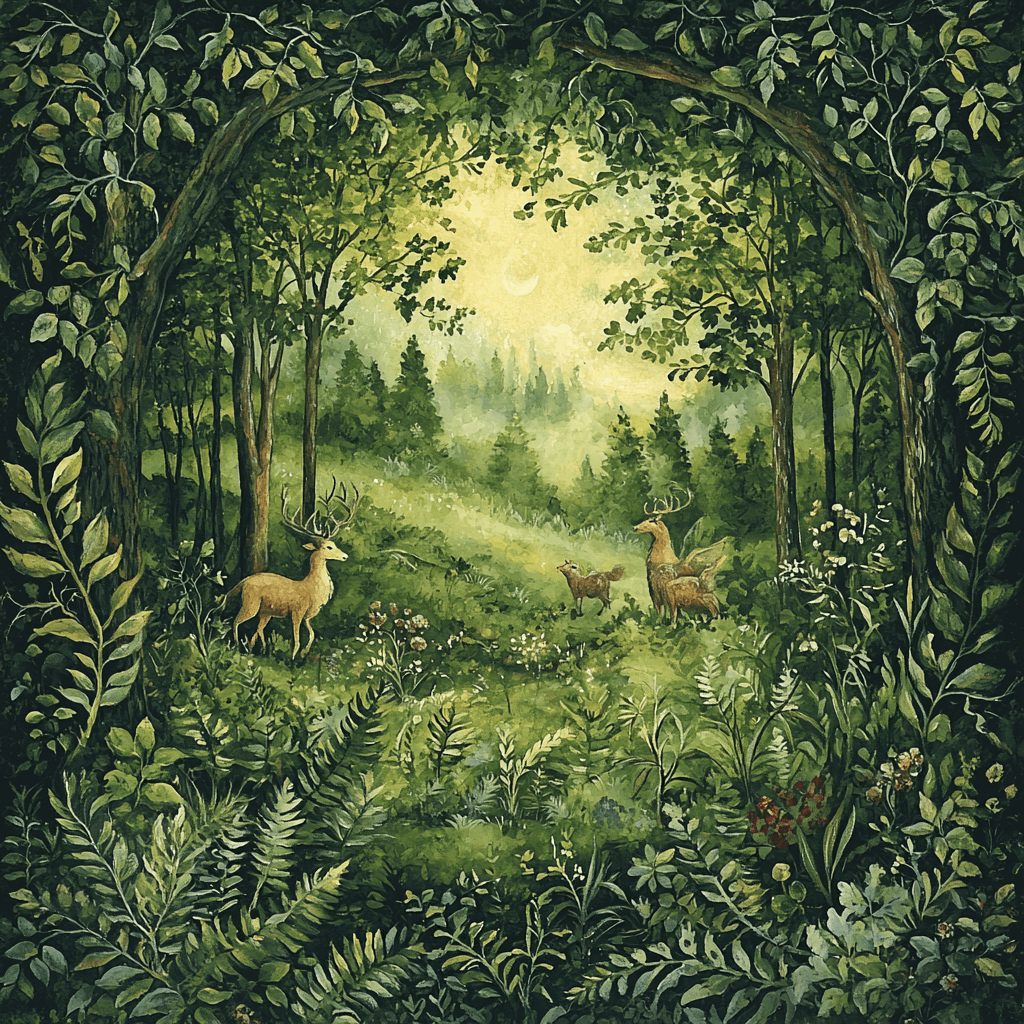 Dante Gabriel Rossetti Inspired Enchanted Woodland Spirits Paint By Numbers
