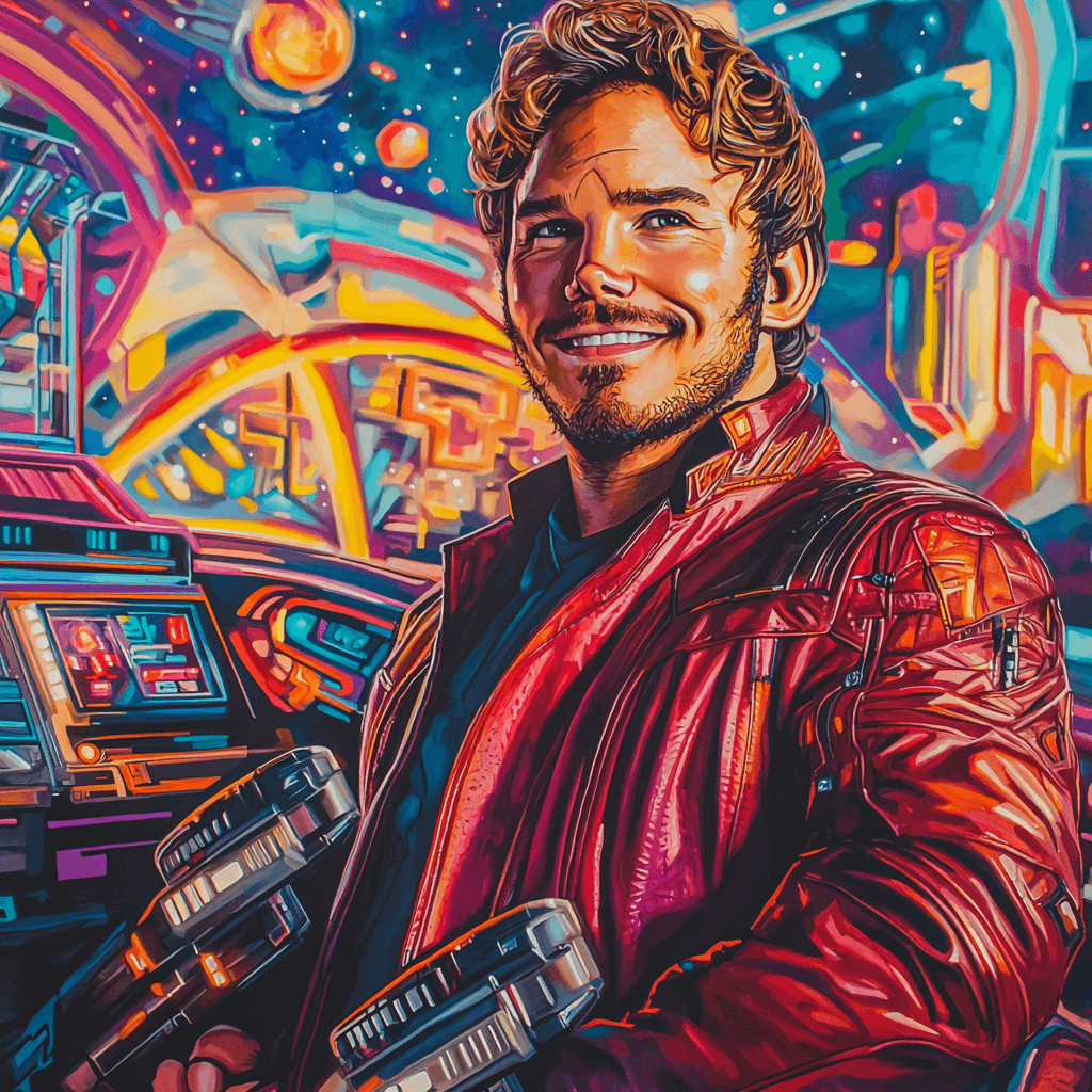 Chris Pratt: Guardians Of The Galactic Charm Painting By Numbers Kit