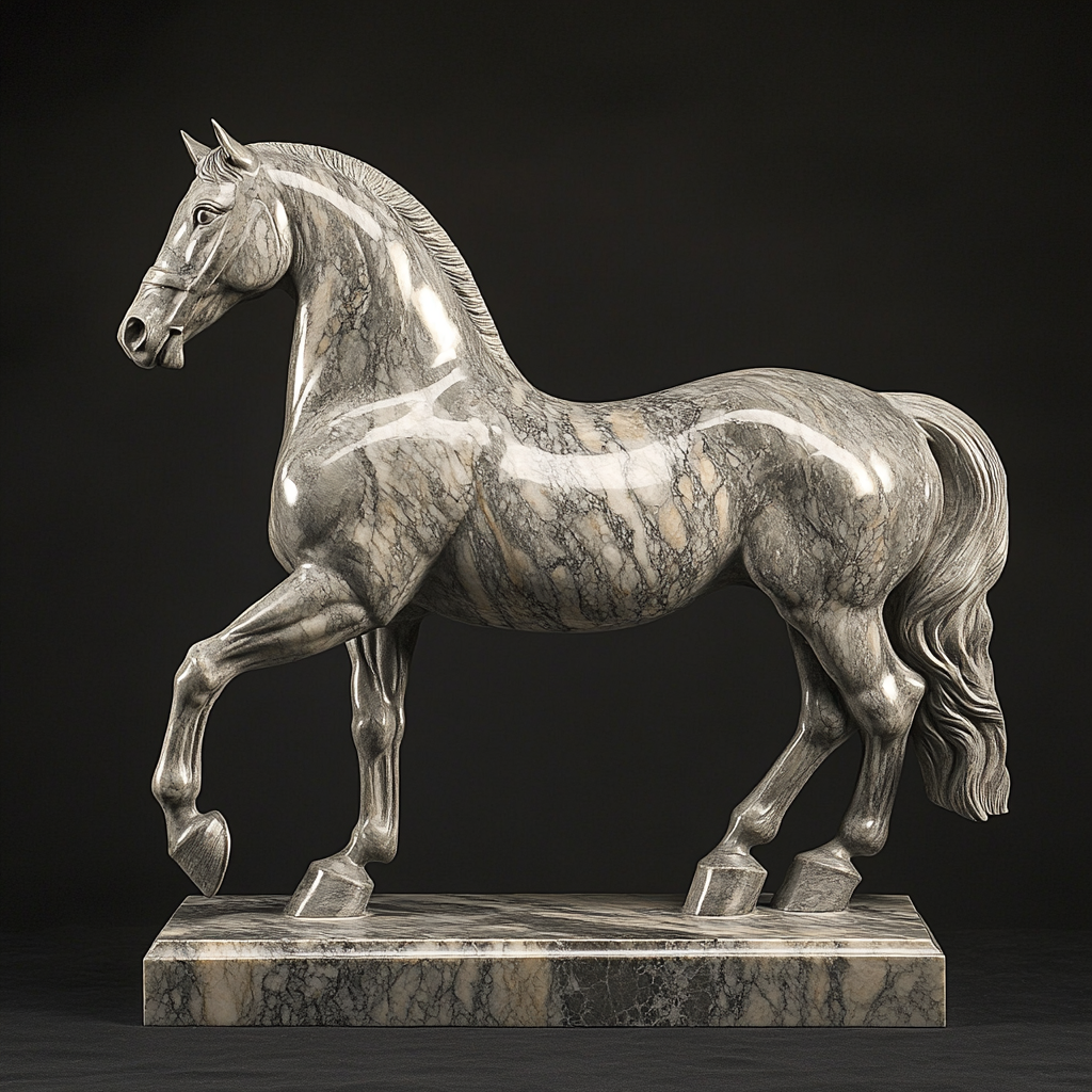 Michelangelo Inspired Marble Horse Paint by numbers kits