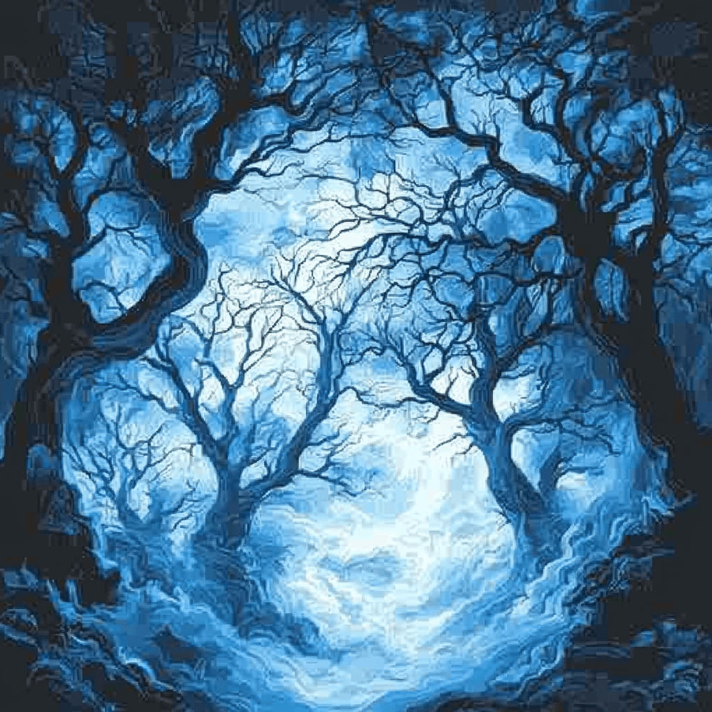 Edvard Munch Inspired Gothic Forest Mystique DIY Paint By Numbers