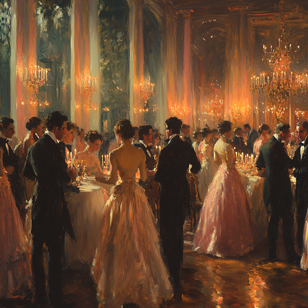 John Singer Sargent Inspired Elegant Ball painting number kit