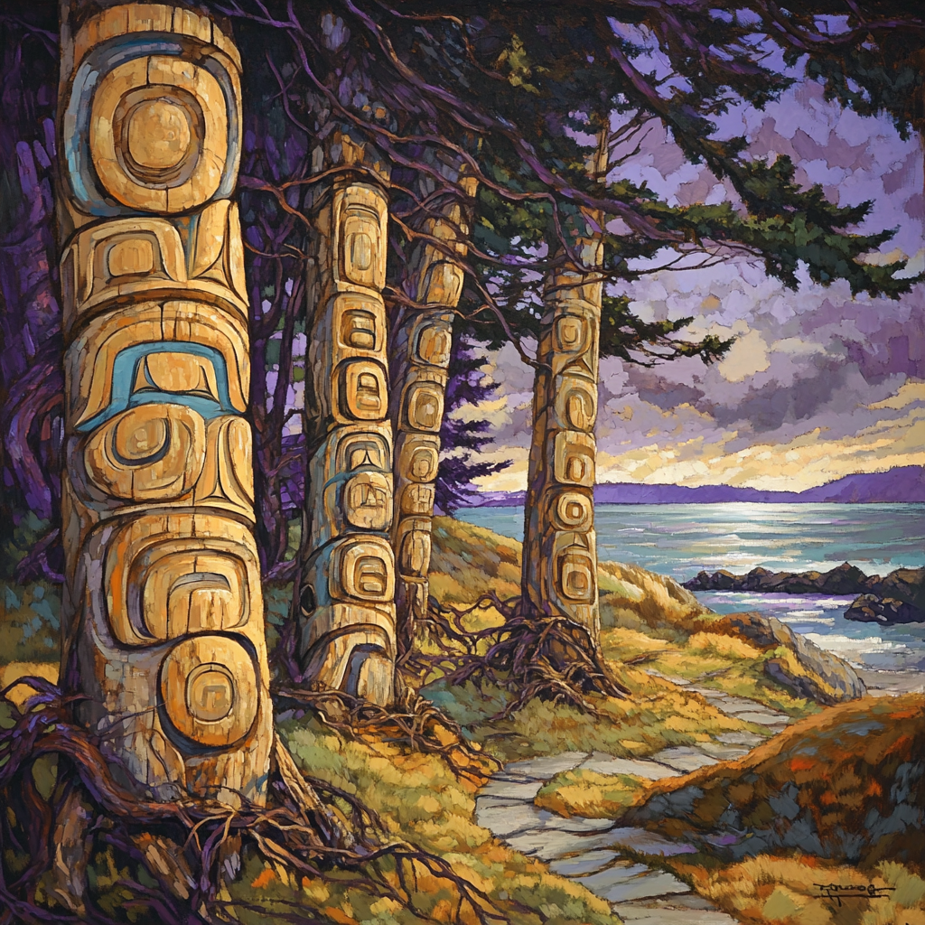 Ancient Totems Emily Carr Inspired Paint by numbers kits