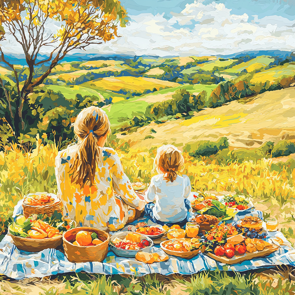 Picnic In The Sun Painting Number Kit