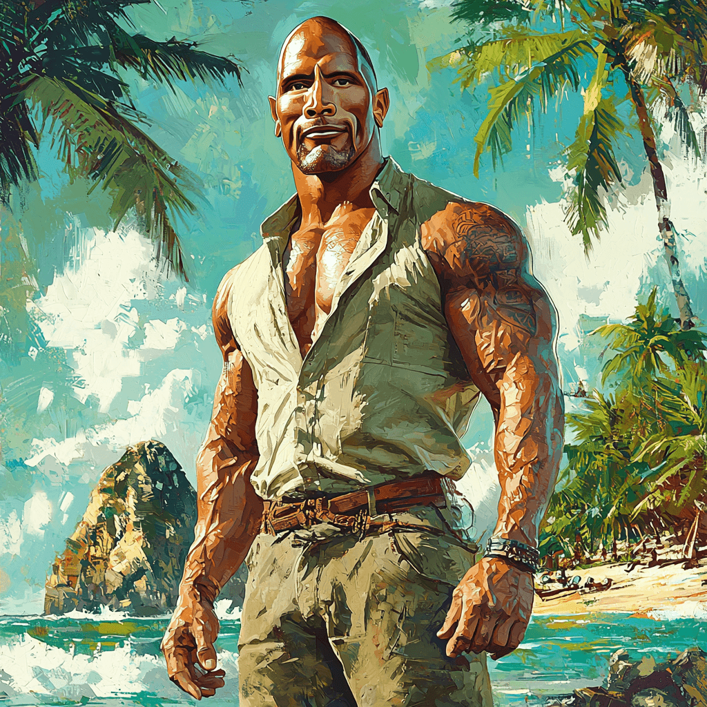 Dwayne Johnson: The Rock's Titan Of Versatility Paint By Number