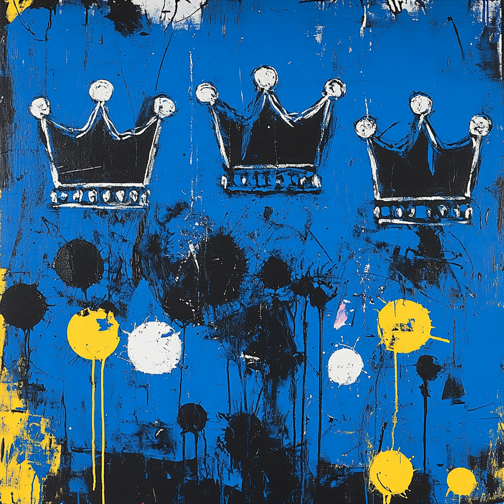 Jean-Michel Basquiat Inspired Silent Rhythm Of Color painting number kit