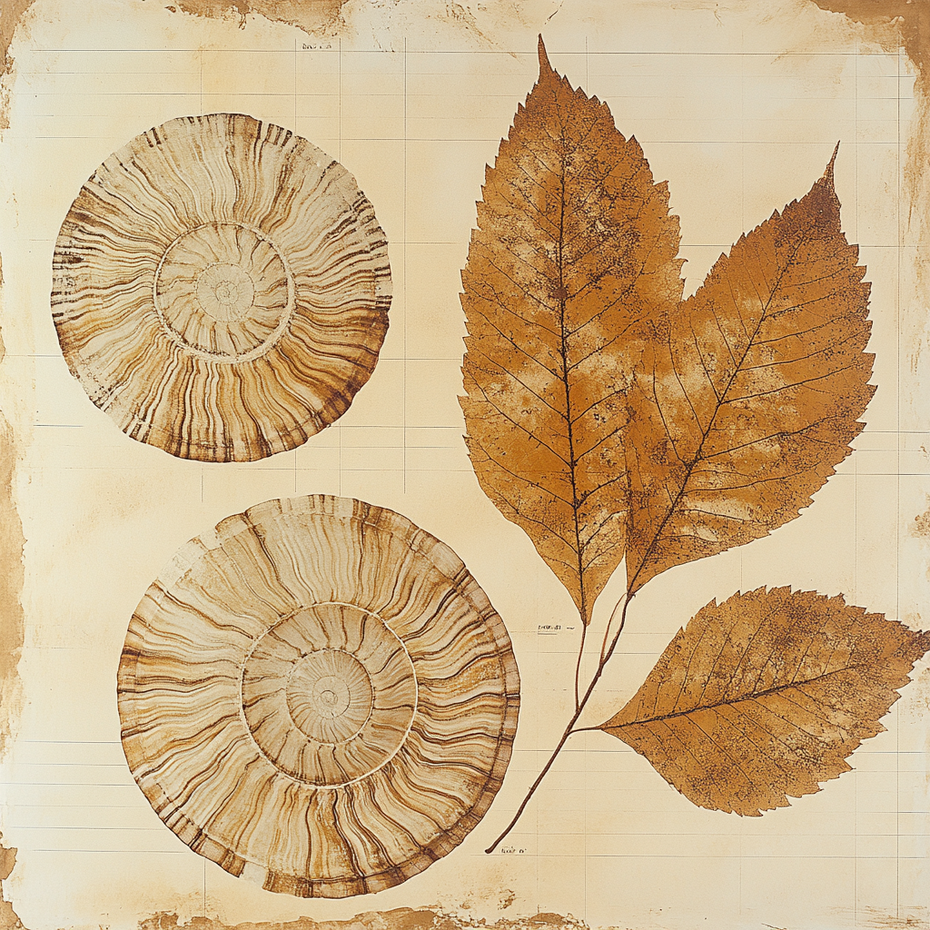 Leonardo Da Vinci Inspired Desert Fossil Mapping painting number kit