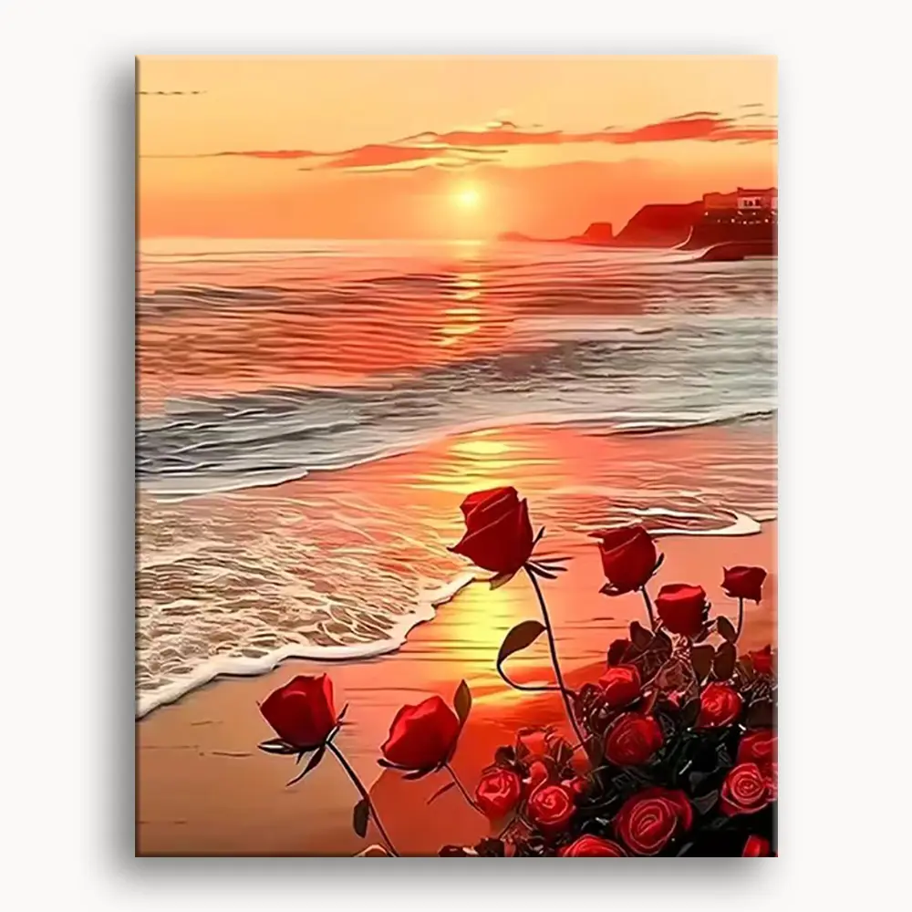 Happy Painting Exclusive DIY Paint by Number Kit Stress Relief Relaxation Toys Beginner Painting Kits Handicrafts with Lions Flowers & Birds Designs