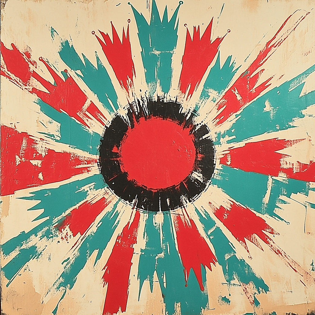 Jean-Michel Basquiat Inspired Resistance Kaleidoscope painting number kit