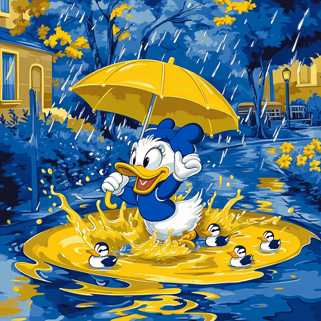 Donald Duck Rainy Day Fun Paint by numbers kits