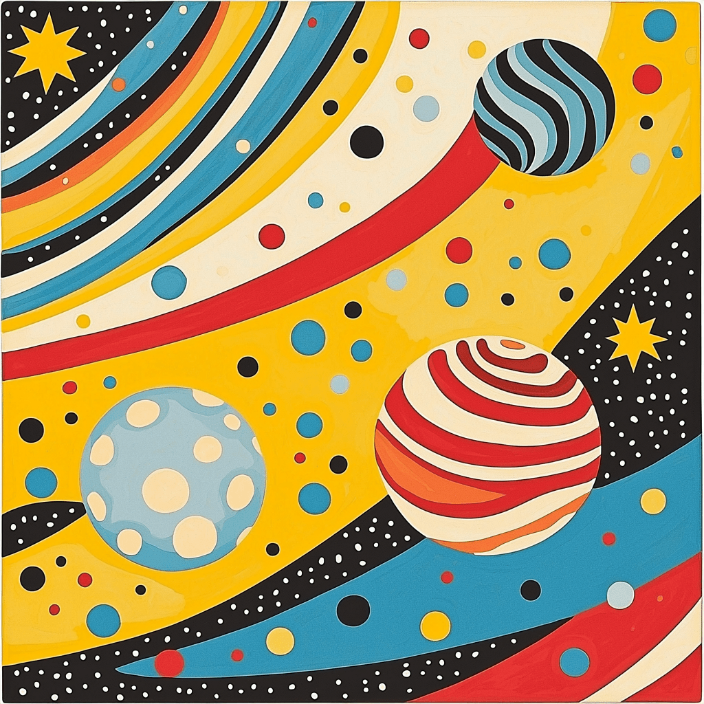 Yayoi Kusama Inspired Solar Radiance Painting By Numbers Kit