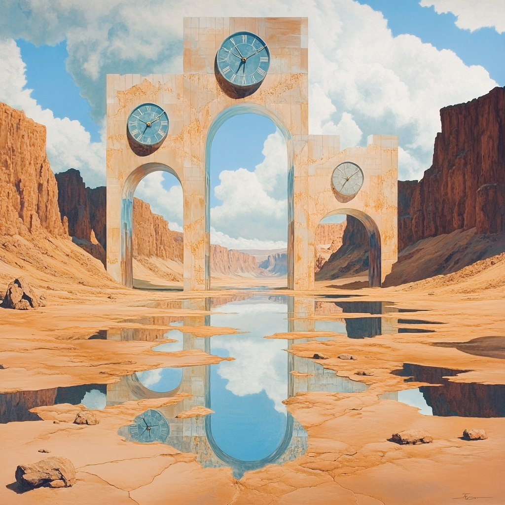 Dali Inspired Desert Dreams Painting by numbers kit