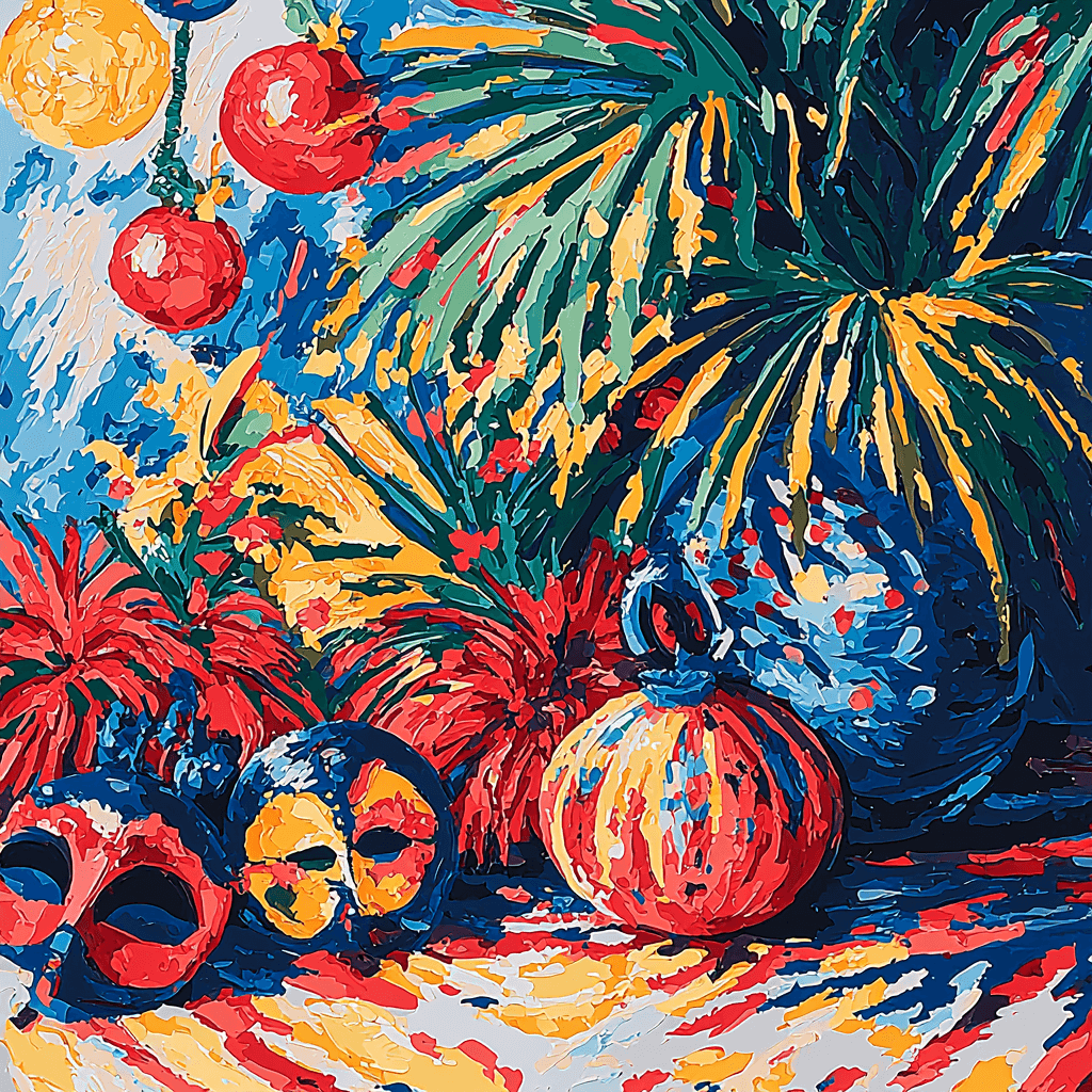 Pablo Picasso Inspired Carnival Festivity Painting Number Kit