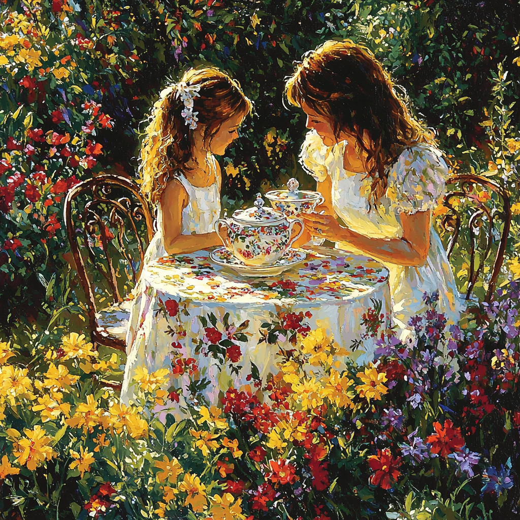Mother's Day Tea Party Paint By Numbers Kits
