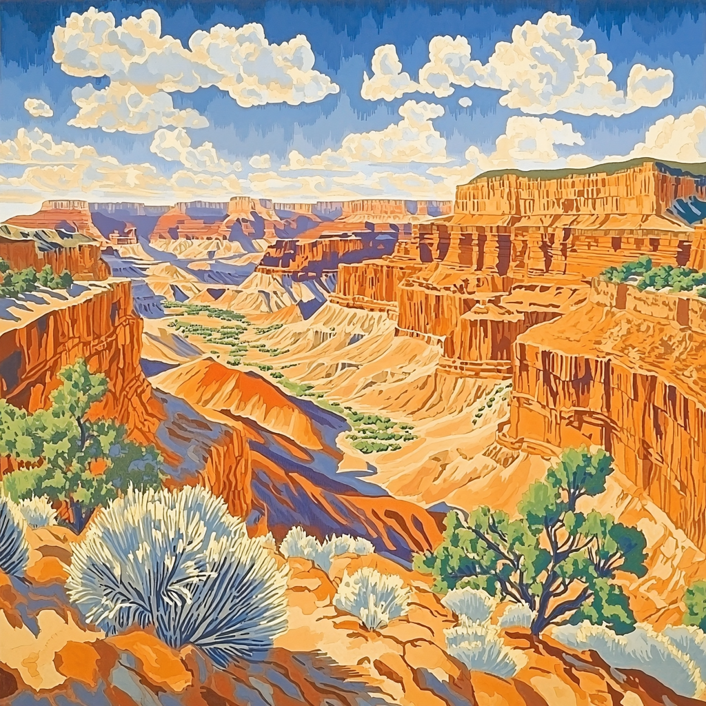 Georgia O'Keeffe Inspired Majestic Canyon Views Painting By Numbers Kit