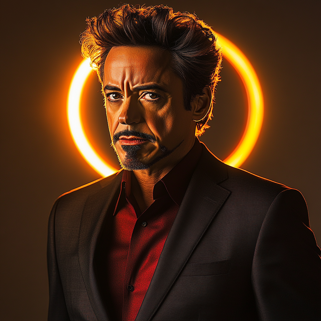 Robert Downey Jr.: Forging The Iron Mind Of Tony Stark Number painting