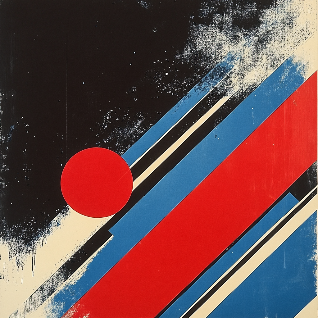 Kazimir Malevich Inspired Dynamic Tension Paint by numbers kits