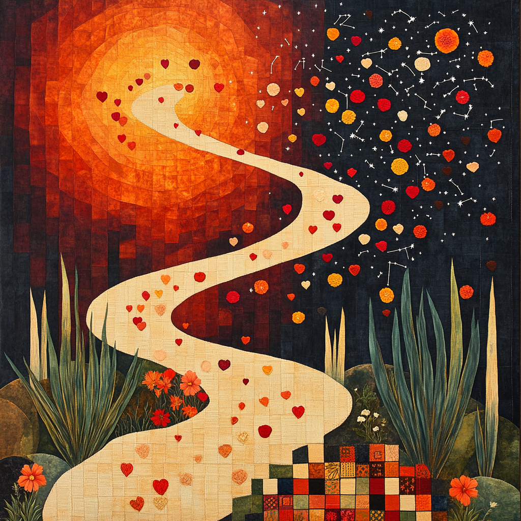 Frida Kahlo Inspired Weeping Petals Constellation paint by numbers