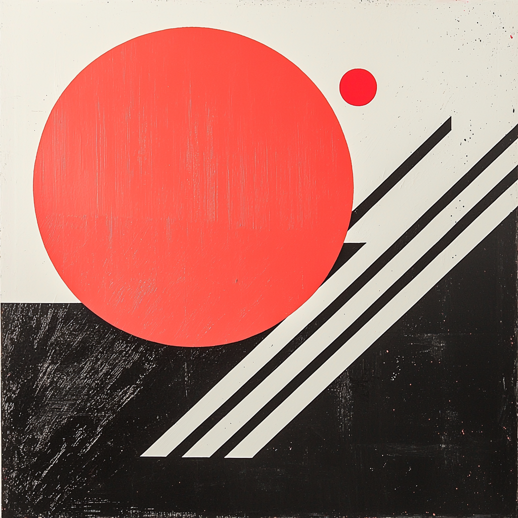 Kazimir Malevich Inspired Linear Expression Numbered Painting Kits