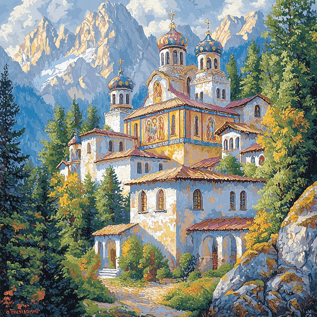 Rila Monastery Paint By Color