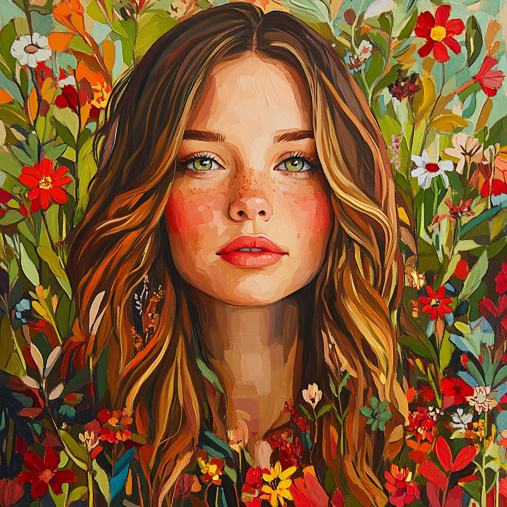 Kahlo Inspired Intimate Self Portrait DIY paint by numbers