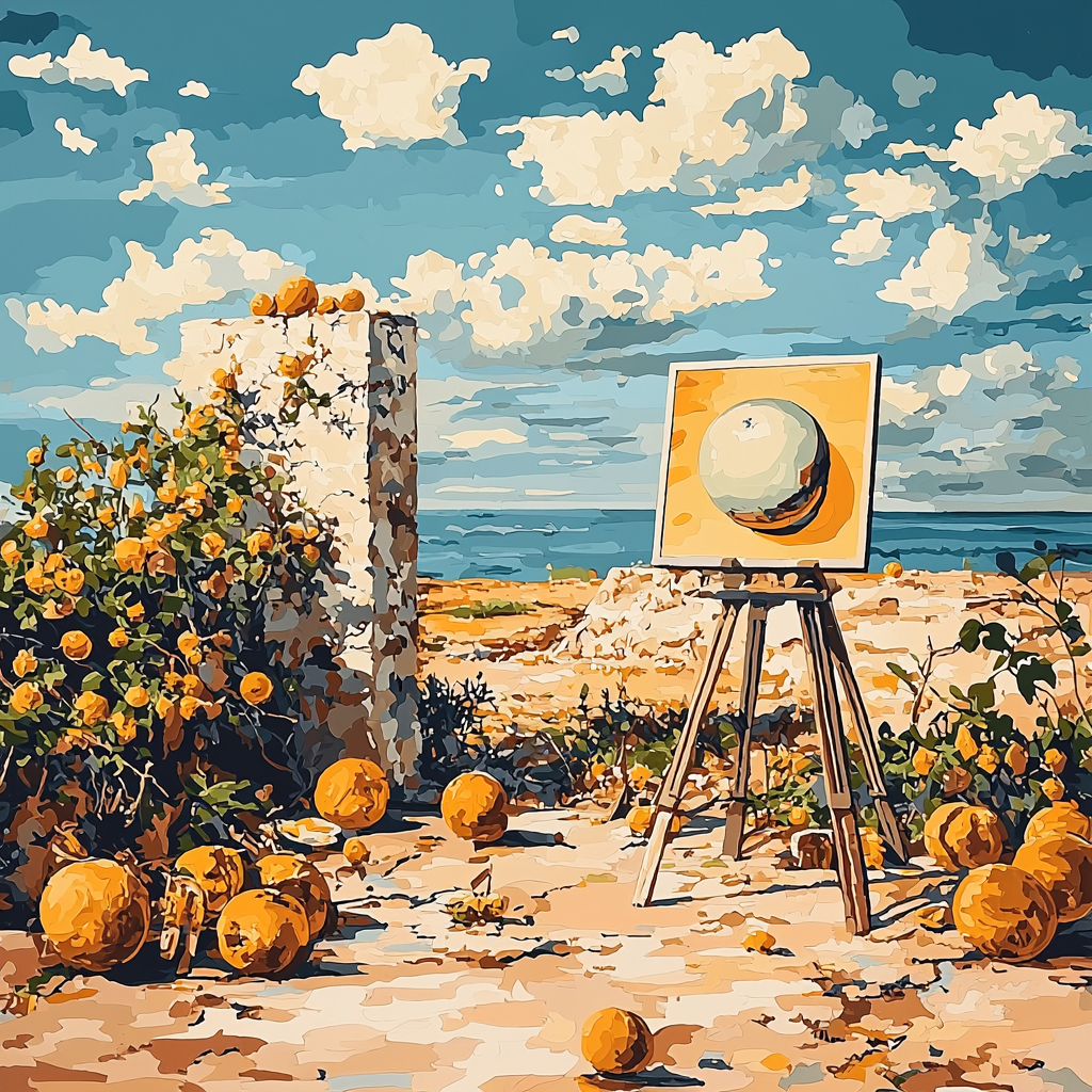 René Magritte Inspired Magritte's Illusion Of Reality Painting Number Kit