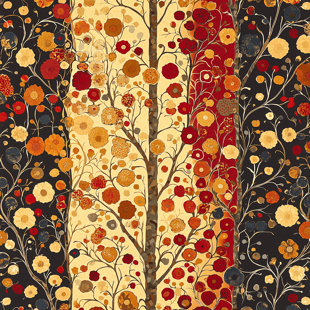 Klimt Inspired Seasonal Patterns Paint By Color