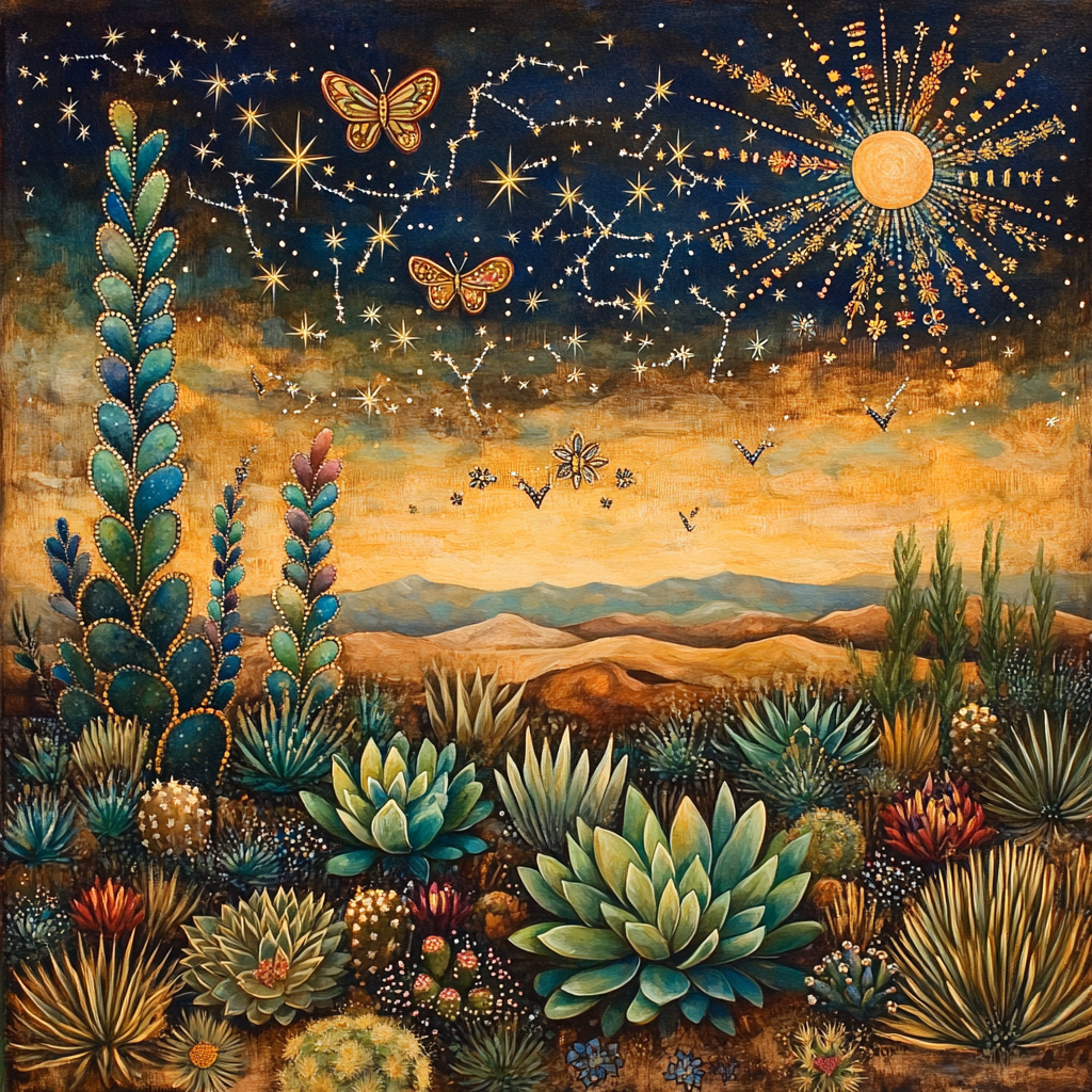 Frida Kahlo Inspired Desert Constellation Painting by numbers kit