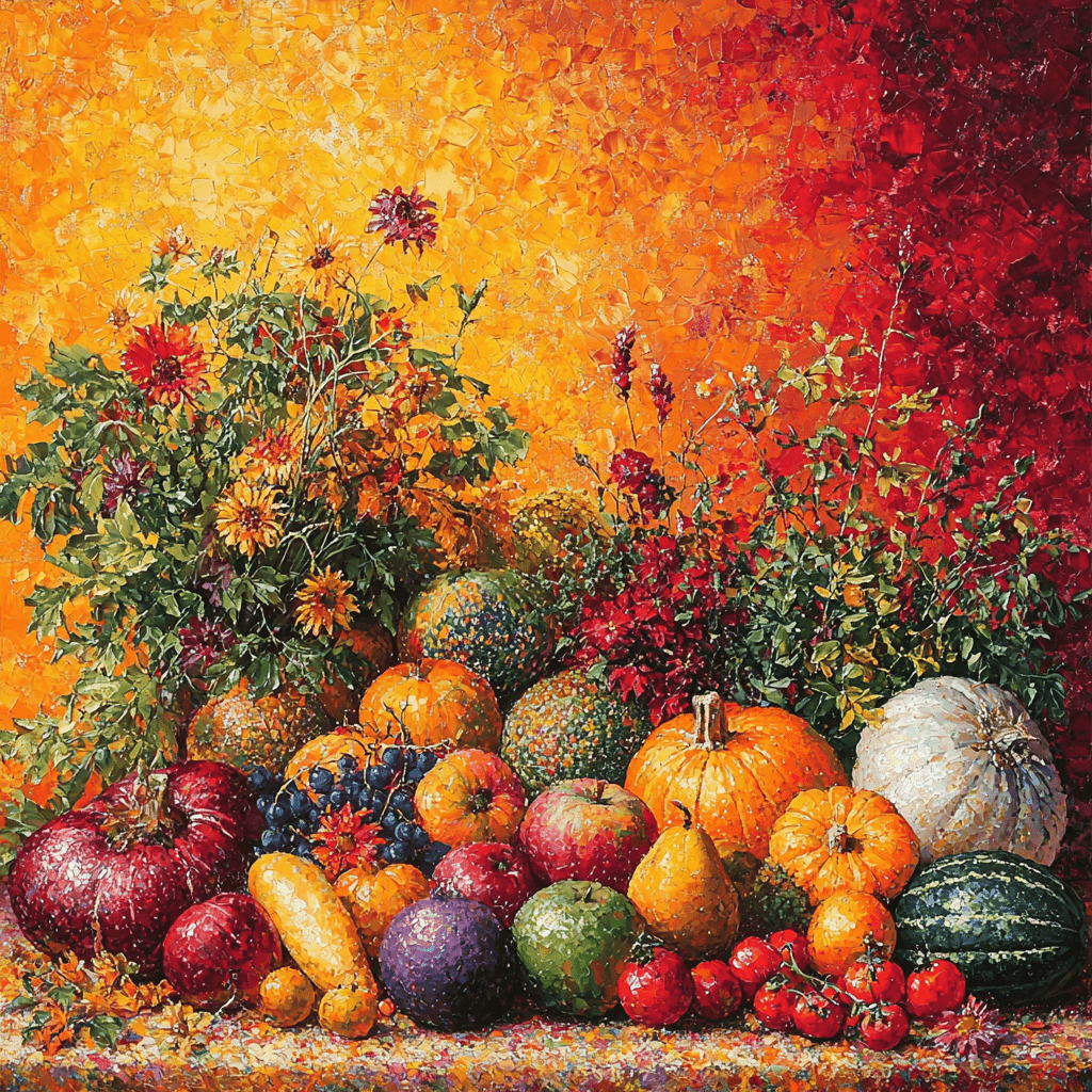 Jean-Baptiste-Siméon Chardin Inspired Festive Harvest Painting Number Kit