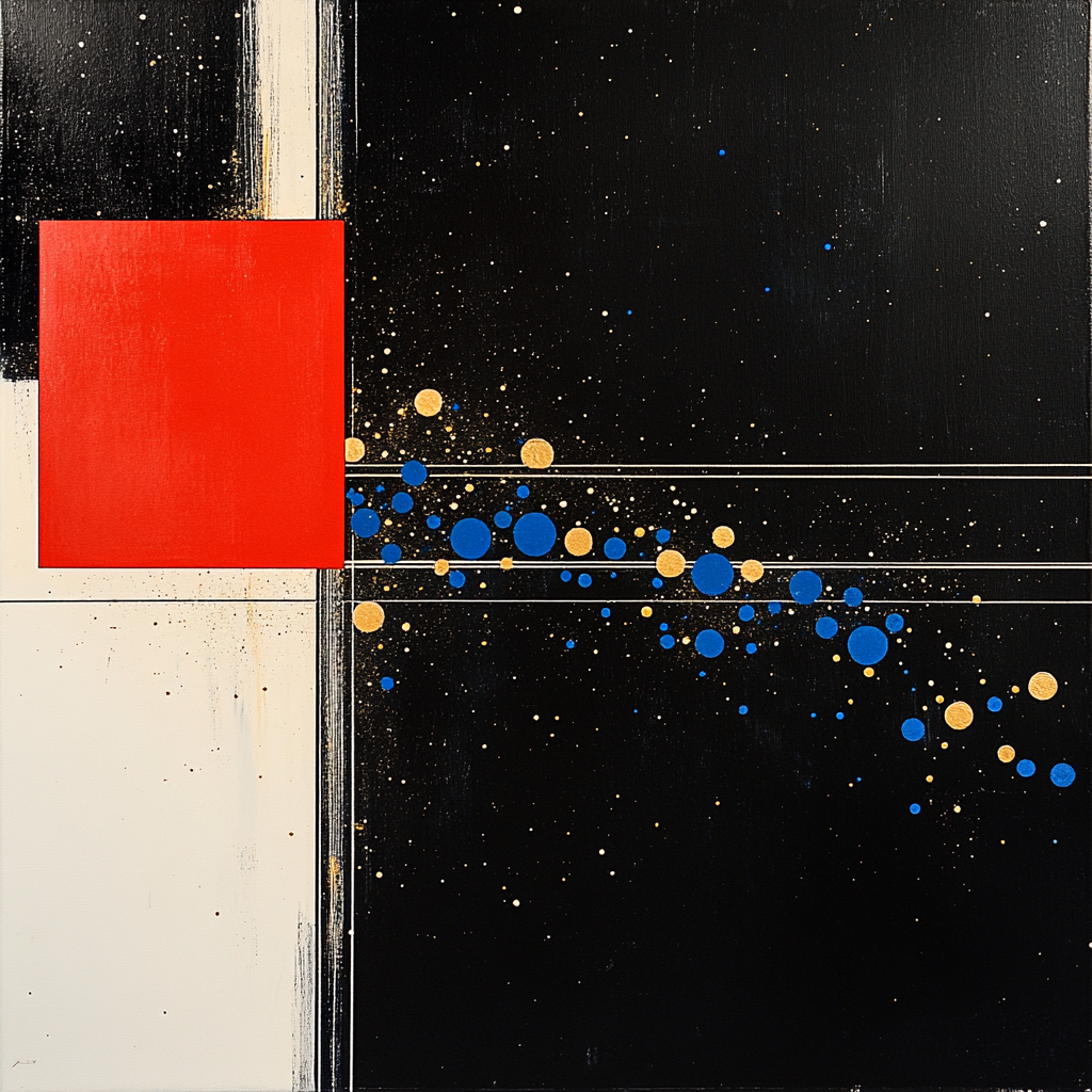 Kazimir Malevich Inspired Cosmic Supremacy Numbered painting kits