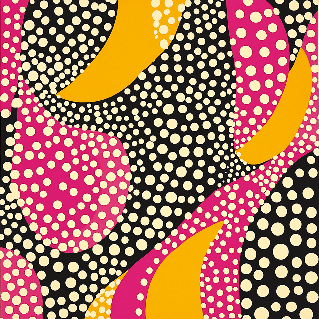 Yayoi Kusama Inspired Dancing Dots Painting By Numbers Kit