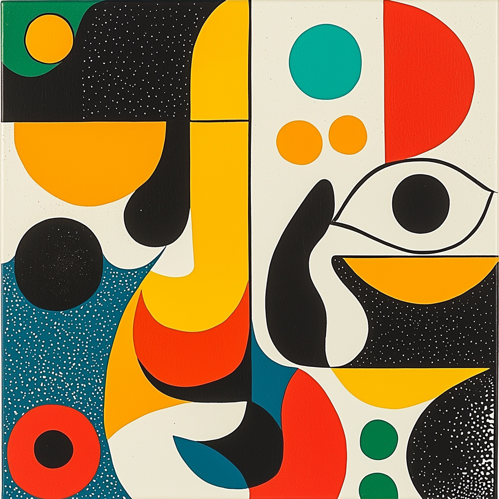 Joan Miró Inspired Eclectic Echoes Paint By Numbers Art